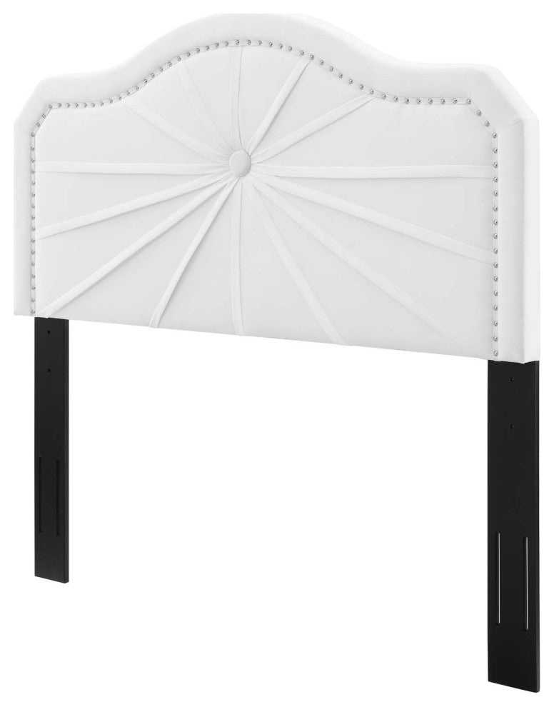 Headboard, King Size, Velvet, White, Modern Contemporary, Bedroom Master Suite