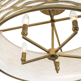 Kato 5-Lt Convertible Semi-Flush/Pendant - Havana Gold
