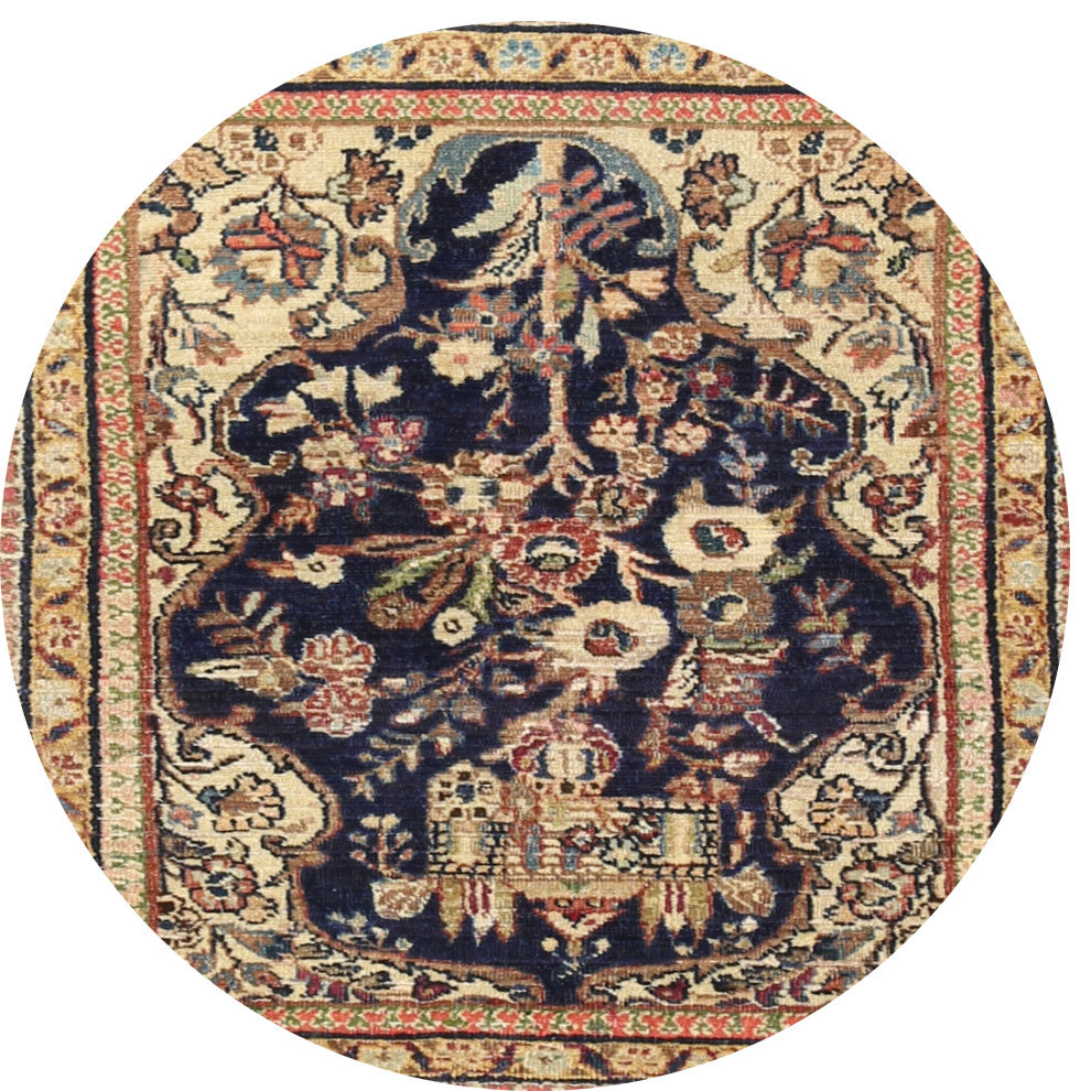 Ahgly Company Indoor Round Traditional Area Rugs, 3' Round