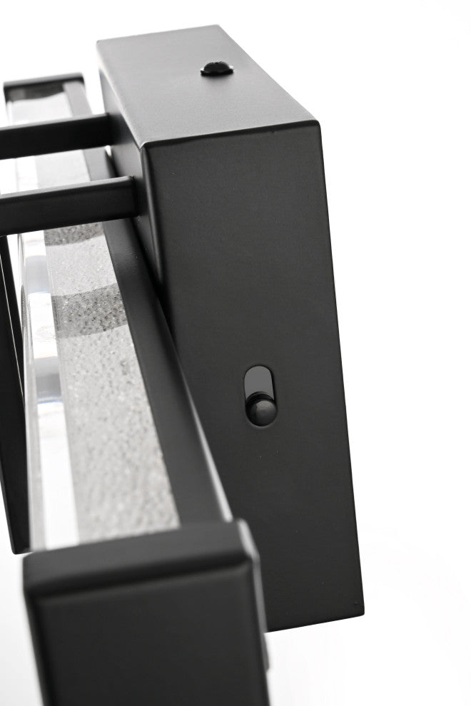 Home Living 16" Led Wall Sconce, Black