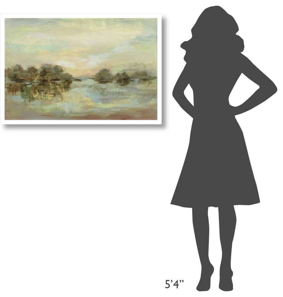 "Dreamy Lake" Digital Paper Print by Silvia Vassileva, 38"x26"