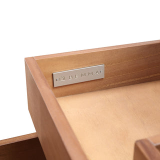 Terra Bathroom Vanity, Walnut/Matte Black With White Quartz, 36", White Quartz Top