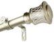 Alina 1" Curtain Rod, Light Gold, 28-48"