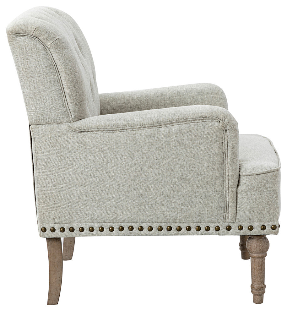 Traditional Armchair, Oatmeal