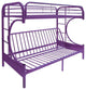 Cameron Multi-Function Futon/Bunk Bed, Purple, Twin/Full/Futon
