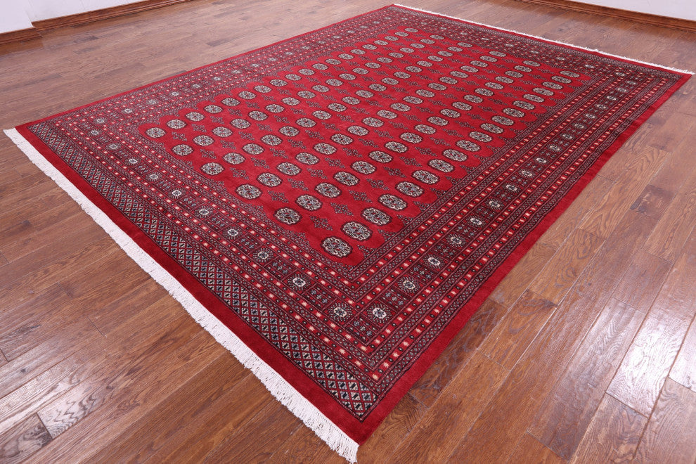Silky Bokhara Handmade Wool Rug 9' 1" X 12' 0" - Q13759