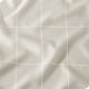 1800 Microfiber Printed Sheet Set, Grid - Stone/White, Queen