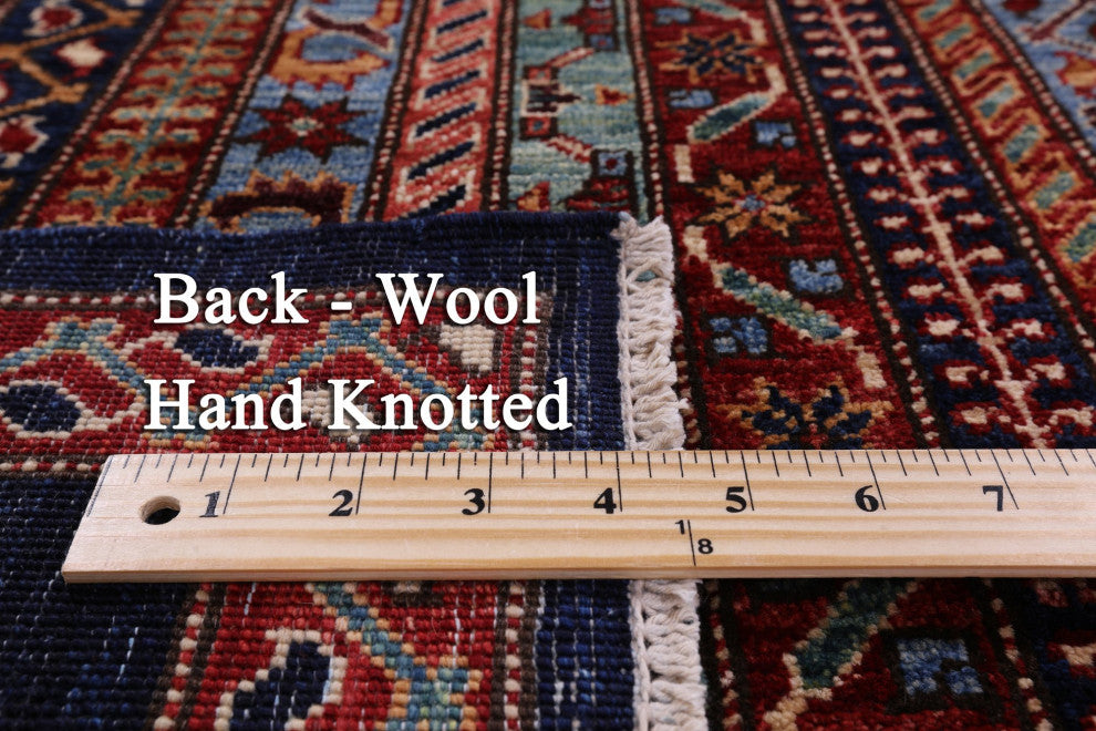 5' 11" X 9' 0" Persian Gabbeh Shall Hand Knotted Rug Q5069