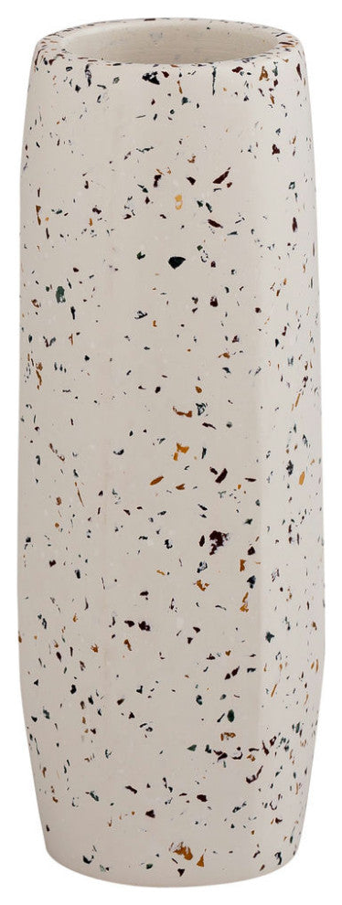 TOV Furniture Terrazzo White Vase - Medium Skinny