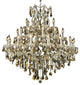 Elegant Maria Theresa Foyer Hall Light, Chrome Finish With Royal Cut Crystal