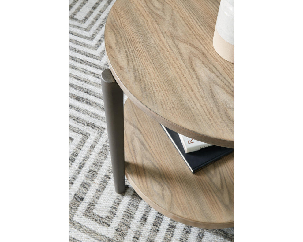 Dyonton Light Grayish Brown End Table