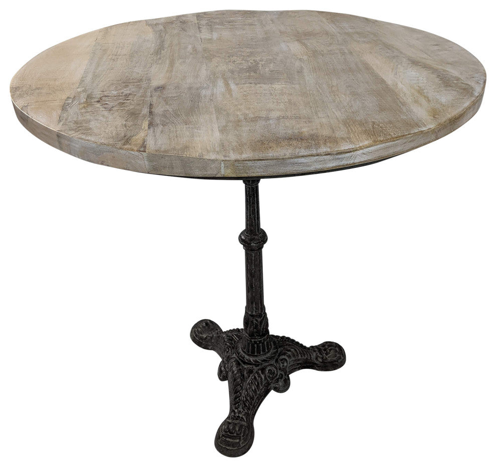 Velio Bistro Table, Natural Driftwood/Aged Iron