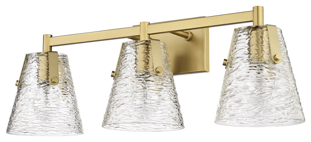 Z-LITE 3-Light Vanity, Modern Gold