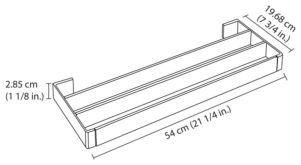 Gala 1-Tier Towel Shelf, Chrome