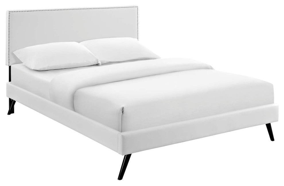 Macie Full Platform Bed with Round Splayed Legs