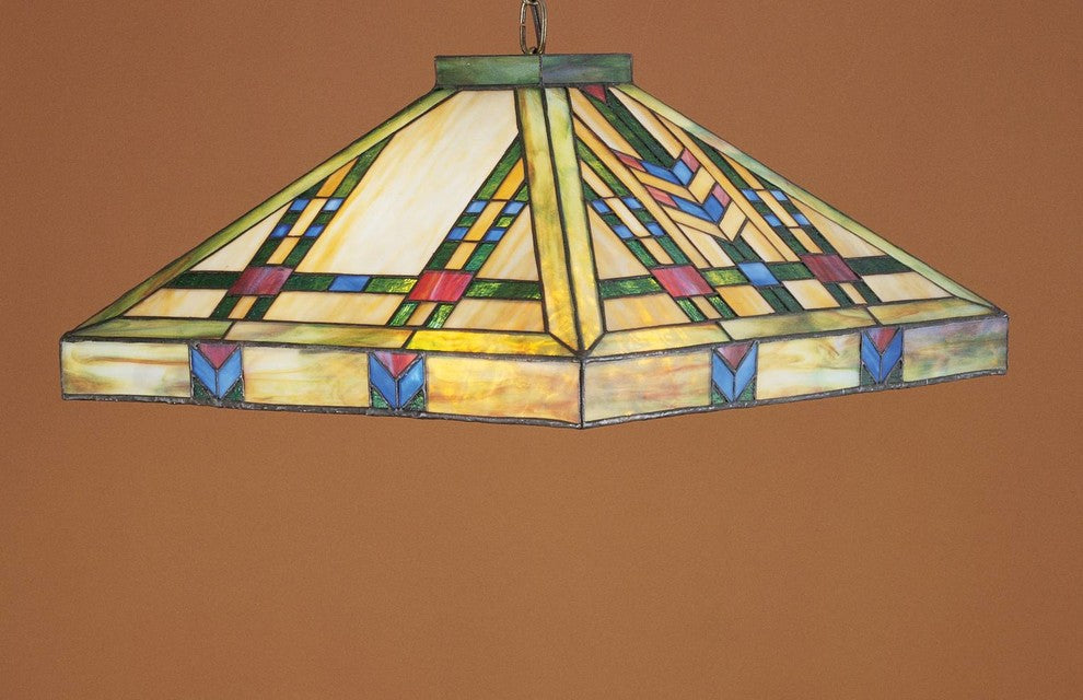 Meyda Lighting 26464 17"Sq Prairie Wheat Pendant