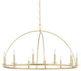 Howell 12-Light Chandelier Aged Brass Finish
