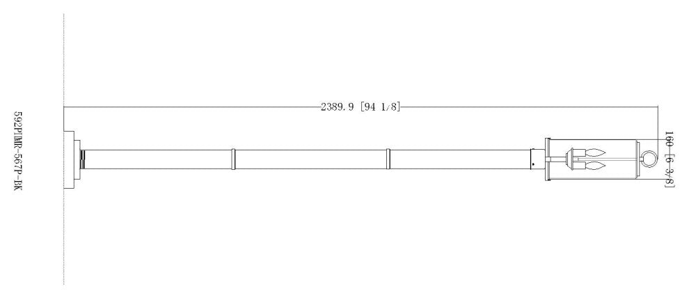 Zlite 592PHMR-567P-BK 2-Light Outdoor Post Mounted Fixture, Seedy