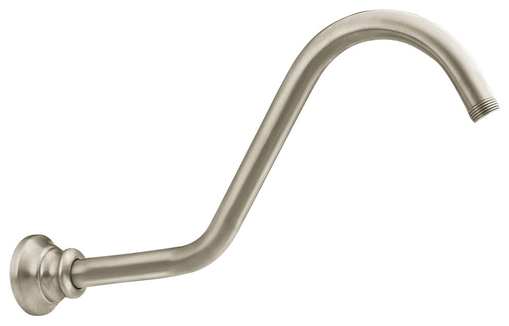 Moen S113BN Waterhill 14" Shower Arm with Flange, Brushed Nickel
