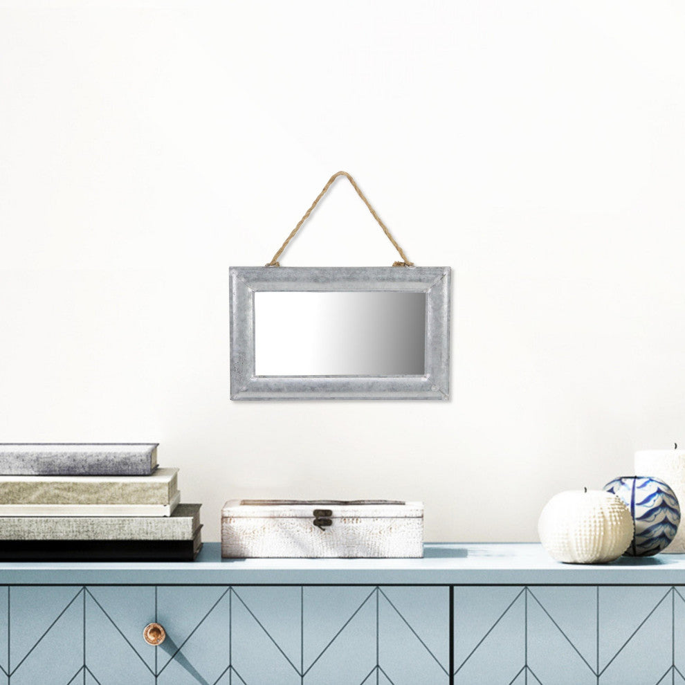 Galvanized Metal Wall Mirror
