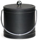 Black Leatherette Stitched 3-Quart Ice Bucket