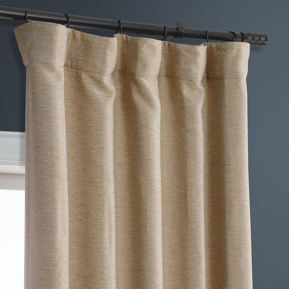 Ginger Bellino Blackout Room Darkening Curtain Single Panel, 50"x63"