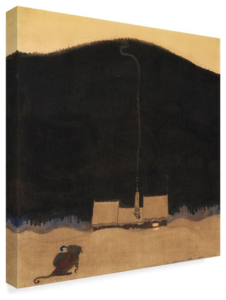 John Bauer 'The Cottage At The Foot Of The Mountain' Canvas Art