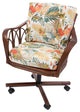 Cuba Tilt Swivel Caster Dining Chair In Sienna With Linoso 200