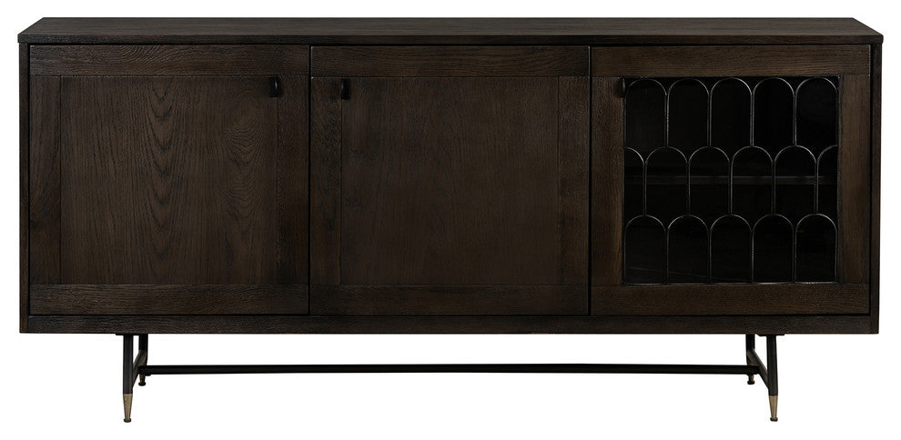 Gatsby Oak and Metal Buffet Cabinet