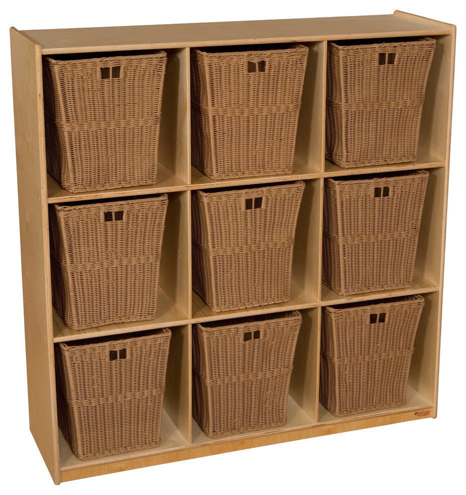 9 Cubby Storage With Large Baskets