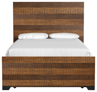 Urban Rustic Wood Complete Bed, Brushed Wheat, Full