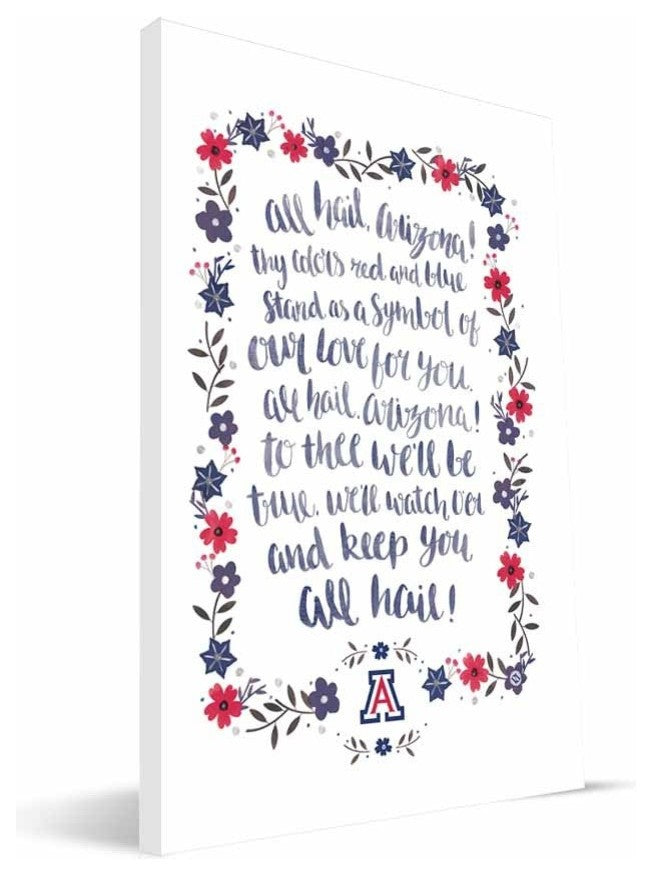 ARZ Wildcats Hand-Painted Song Canvas Print, 16"x24"