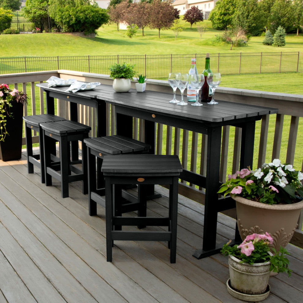 Lehigh 6pc Counter Height Balcony Set, Black