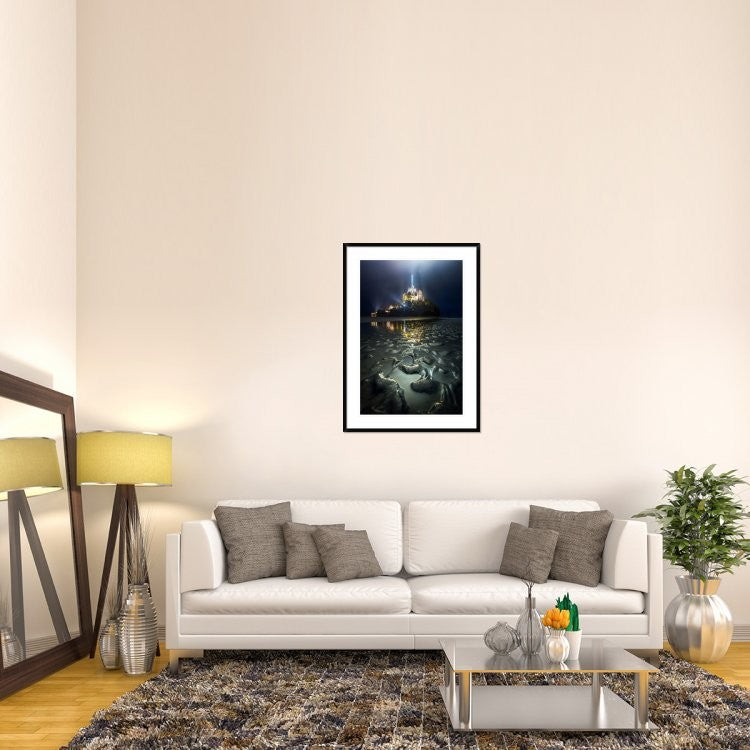 "Waiting for the high-water" Framed Digital Print by Cuomo Massimo, 32x44"