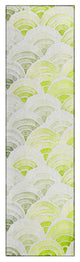 Indoor/Outdoor Seabreeze SZ5 Lime-In Machine Washable 2'3" x 7'6" Runner Rug