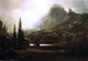 Albert Bierstadt By a Mountain Lake, Gallery Wrapped Canvas Print, 18"x27"