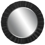Uttermost Caribou Dark Espresso Round Mirror