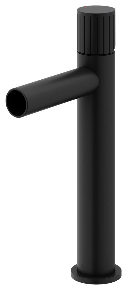 VIGO Ashford 11" H Single Handle Single Hole Bathroom Vessel Faucet, Matte Black