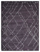 HAND KNOTTED LOOM SILK AREA RUGS-5'x8',Rectangle,Brown White,Contemporary