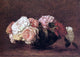 Henri Fantin-Latour Roses in a Bowl, Gallery Wrapped Canvas Print, 18"x27"
