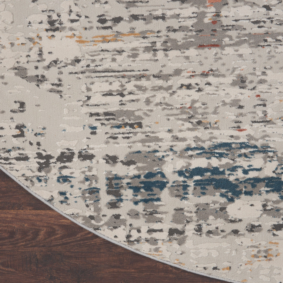 Nourison Home 5'3"xRound Rustic Textures Area Rug