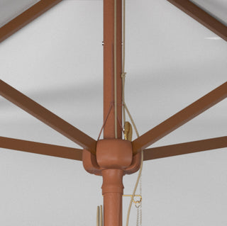 Safavieh Velop 7.5Ft Wood Umbrella, Ivory