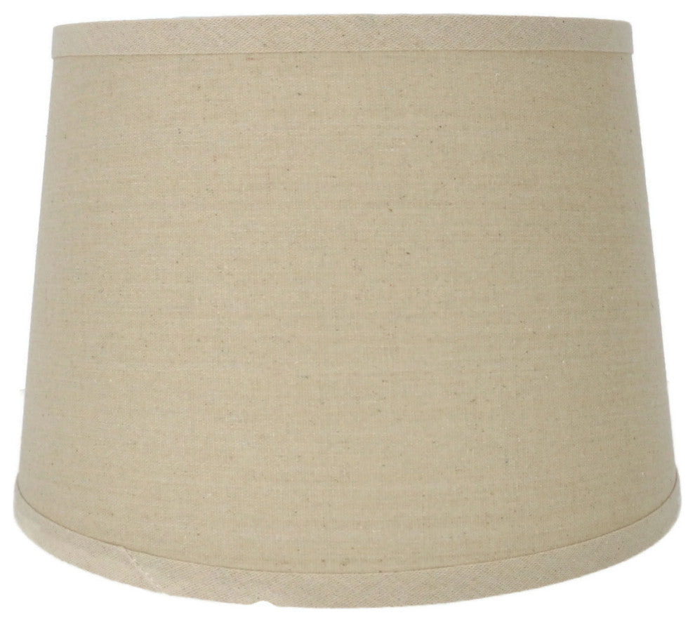 French Drum Lamp Shade, 10x12x8.5", Natural