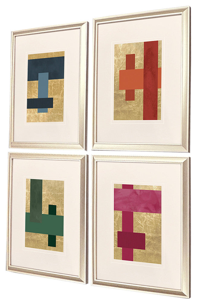 Mini Colorblocks Framed Art, 4-Piece Set
