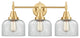 Innovations 447-3W-SG-G72 3-Light Bath Vanity Light, Satin Gold
