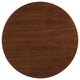 Dining Table, Round, Wood, Metal, Gold Brown Walnut, Modern, Restaurant