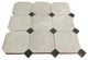 Contemporary Zellige Tile, Off-White With Green, Piece