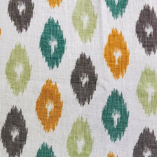 Wild Ingrid Ikat Multi Color Luxury Throw Pillow, 18"x18"