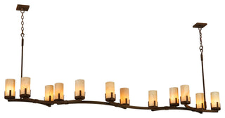 96 Long Cero 12 Light Oblong Chandelier