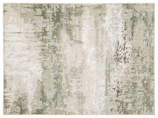 Oriental Weavers Caravan Beige and Green 9'10"x12'10" Indoor Rug